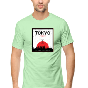 Tokyo Japan Male Round Neck Half Sleeve Classic T-Shirt