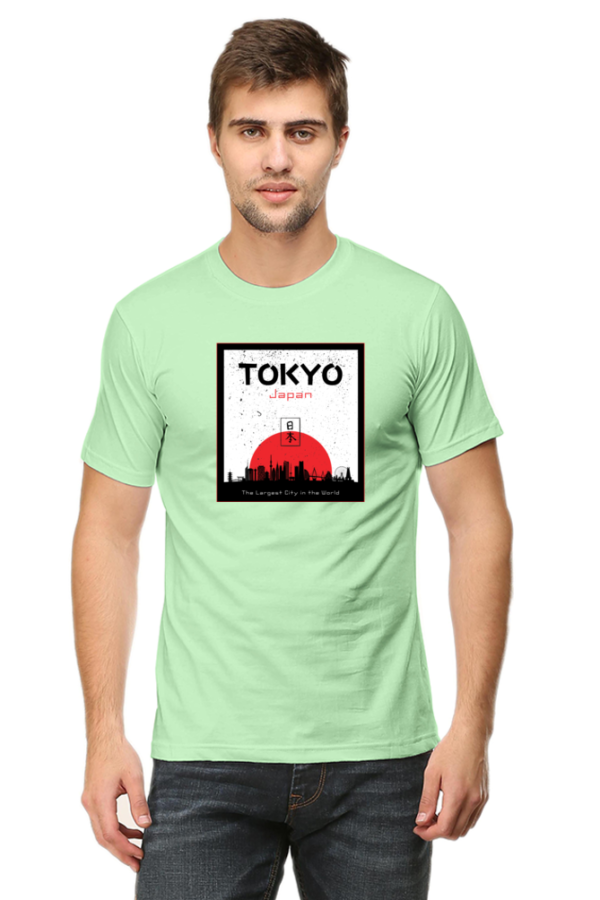 Tokyo Japan Male Round Neck Half Sleeve Classic T-Shirt