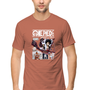 One Piece Male Round Neck Half Sleeve Classic T-Shirt