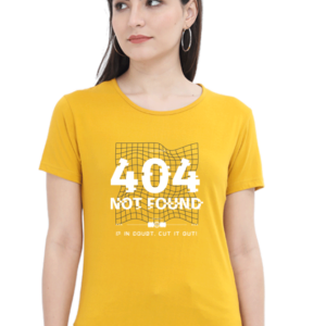 Not Found Female Round Neck Half Sleeve Classic T-Shirt