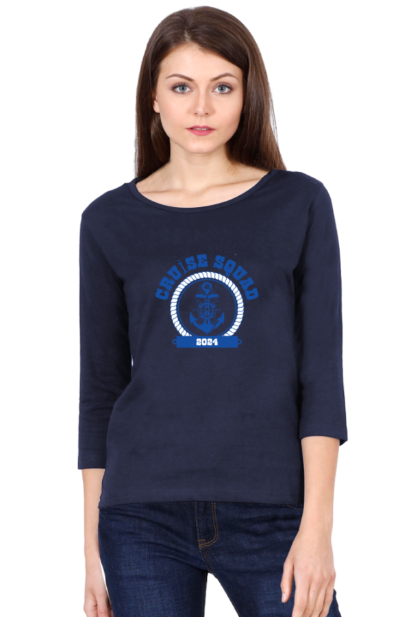 Cruise Squad Female Round Neck Full Sleeve Classic T-Shirt
