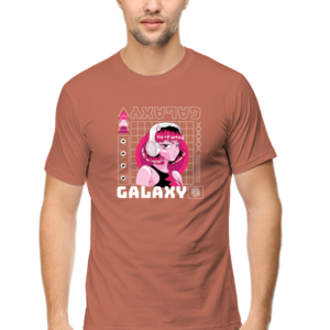 Galaxy Girl Male Round Neck Half Sleeve Classic T-Shirt