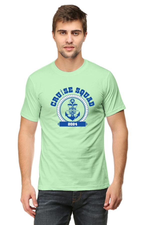 Cruise Squad Male Round Neck Half Sleeve Classic T-Shirt - Image 3