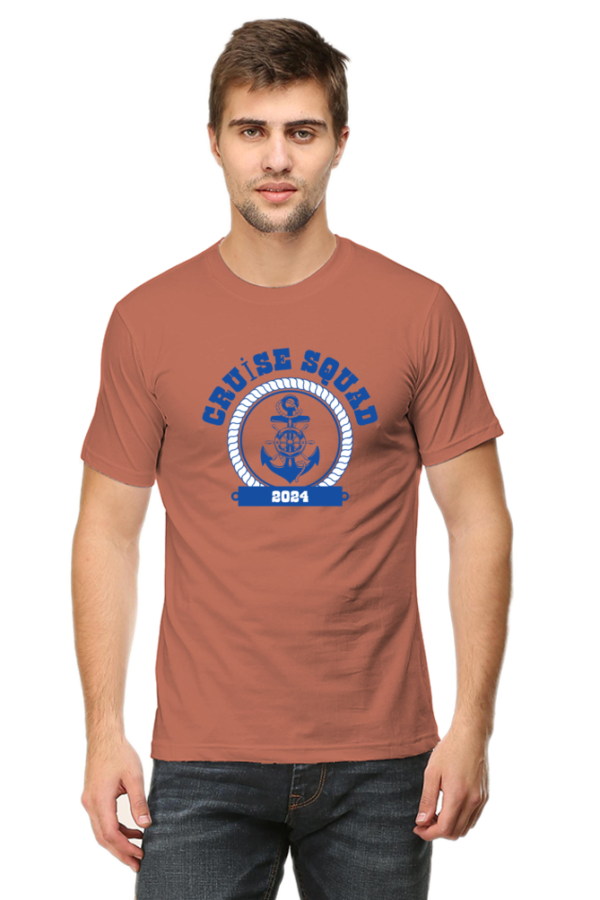 Cruise Squad Male Round Neck Half Sleeve Classic T-Shirt