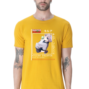 Hunter Killua Zoldyck Male Round Neck Half Sleeve Classic T-Shirt