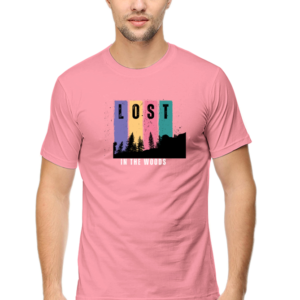 Lost In The Woods Male Round Neck Half Sleeve Classic T-Shirt