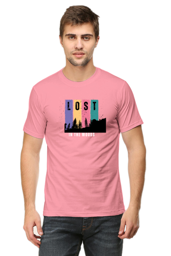Lost In The Woods Male Round Neck Half Sleeve Classic T-Shirt