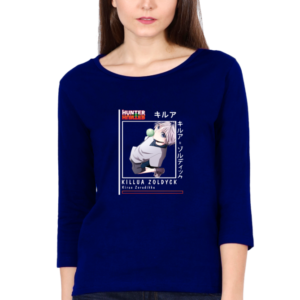 Hunter Killua Zoldyck Female Round Neck Full Sleeve Classic T-Shirt