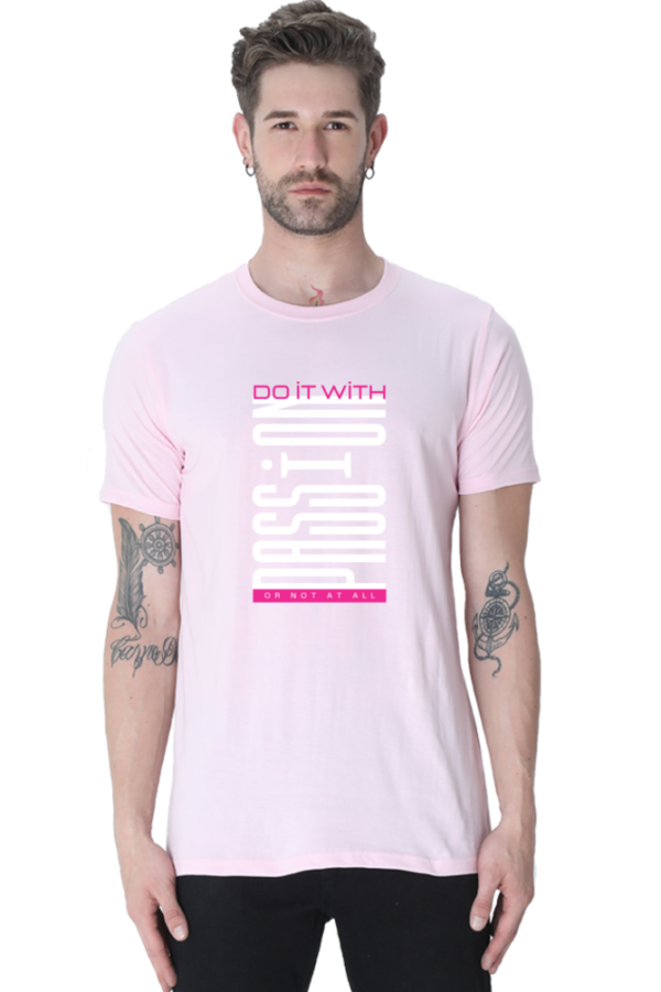Do It With Passion Male Round Neck Half Sleeve Classic T-Shirt - Image 8