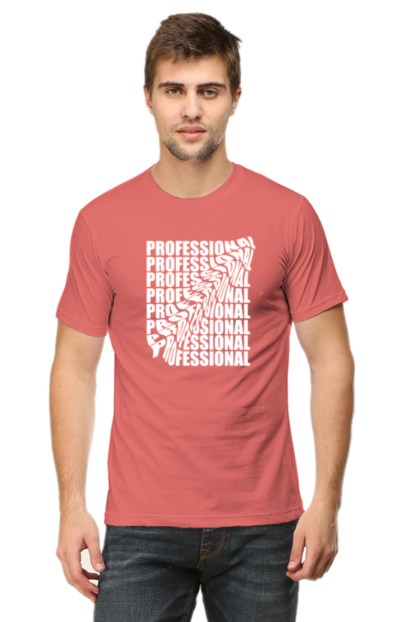 Professional Male Round Neck Half Sleeve Classic T-Shirt - Image 3