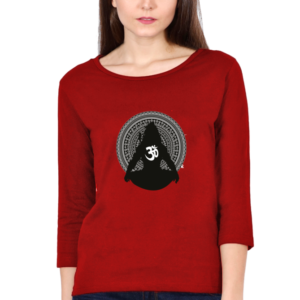 Dark Lord Shiva Female Round Neck Full Sleeve Classic T-Shirt