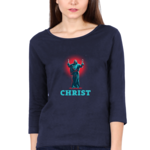 Christ Female Round Neck Full Sleeve Classic T-Shirt