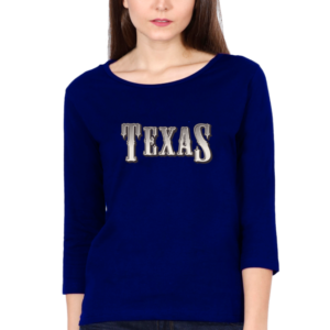 Texas Female Round Neck Full Sleeve Classic T-Shirt