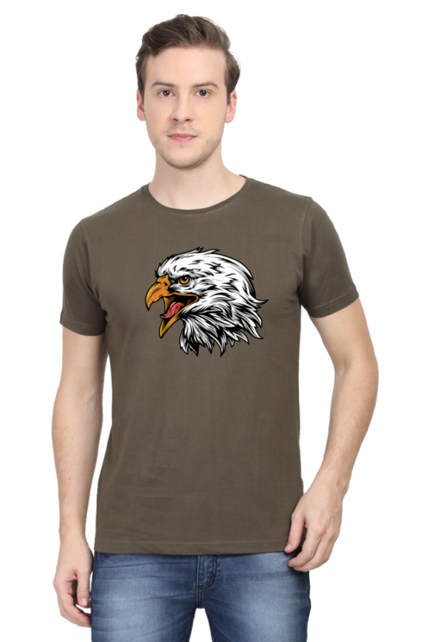 Eagle Male Round Neck Half Sleeve Classic T-Shirt