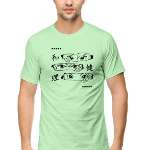 Three Eyes Male Round Neck Half Sleeve Classic T-Shirt