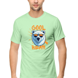 Cool Bear Male Round Neck Half Sleeve Classic T-Shirt