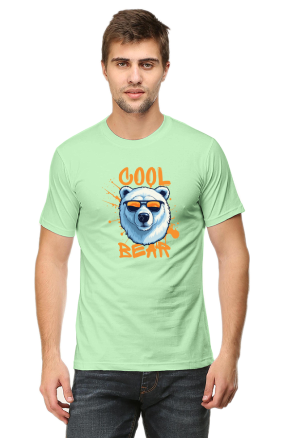 Cool Bear Male Round Neck Half Sleeve Classic T-Shirt