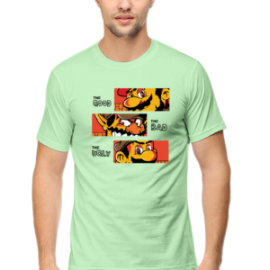Good Bad Ugly Male Round Neck Half Sleeve Classic T-Shirt