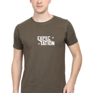 Expectation Male Round Neck Half Sleeve Classic T-Shirt
