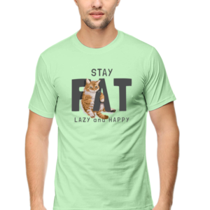 Stay Fat Male Round Neck Half Sleeve Classic T-Shirt