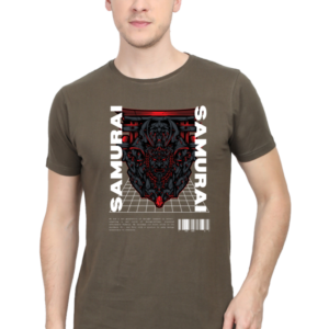 Samurai Male Round Neck Half Sleeve Classic T-Shirt