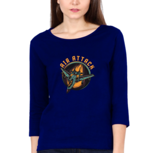 Air Attack Female Round Neck Full Sleeve Classic T-Shirt
