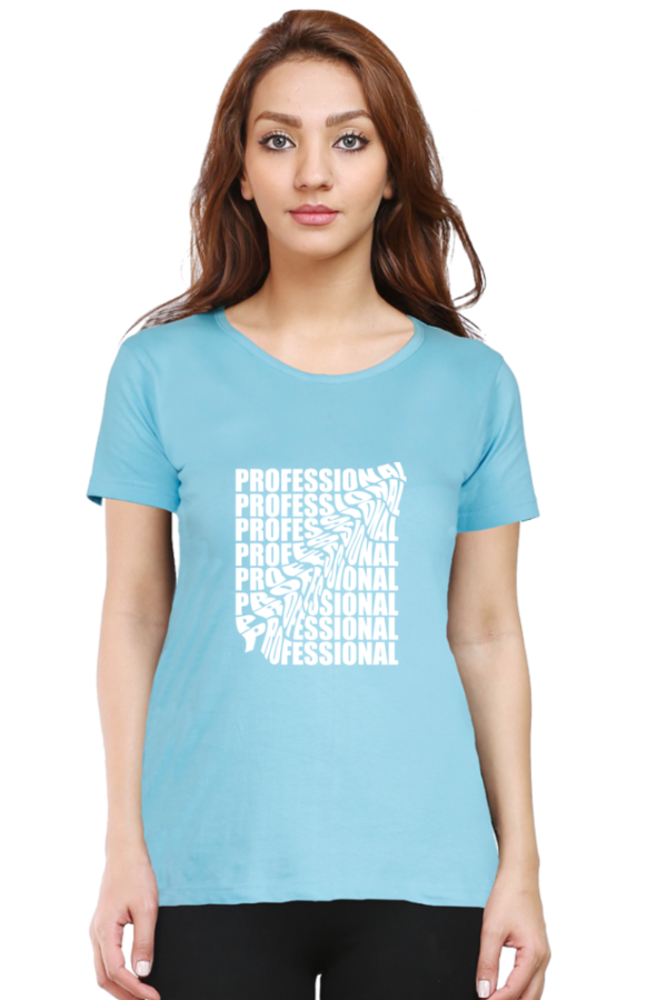 Professional Female Round Neck Half Sleeve Classic T-Shirt - Image 11