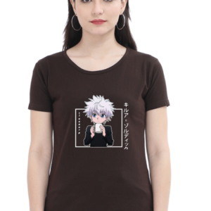 Hunter Kakashi Female Round Neck Half Sleeve Classic T-Shirt