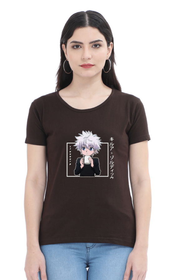 Hunter Kakashi Female Round Neck Half Sleeve Classic T-Shirt