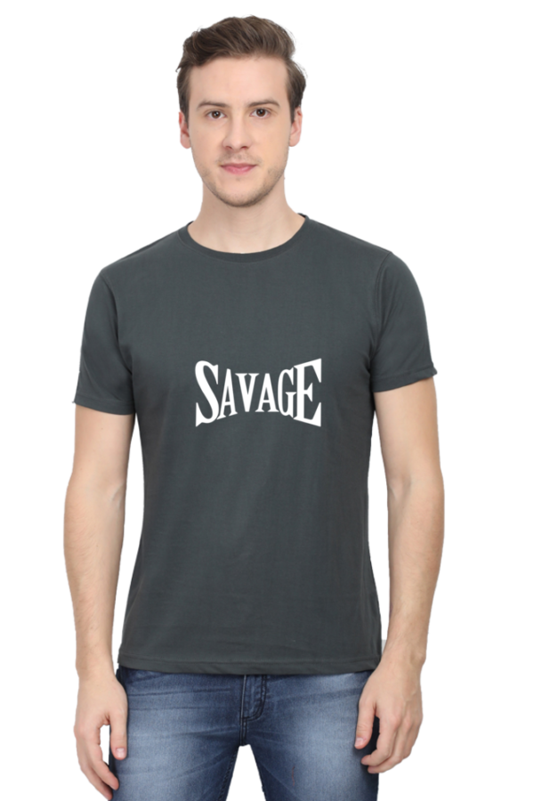 Savage Male Round Neck Half Sleeve Classic T-Shirt