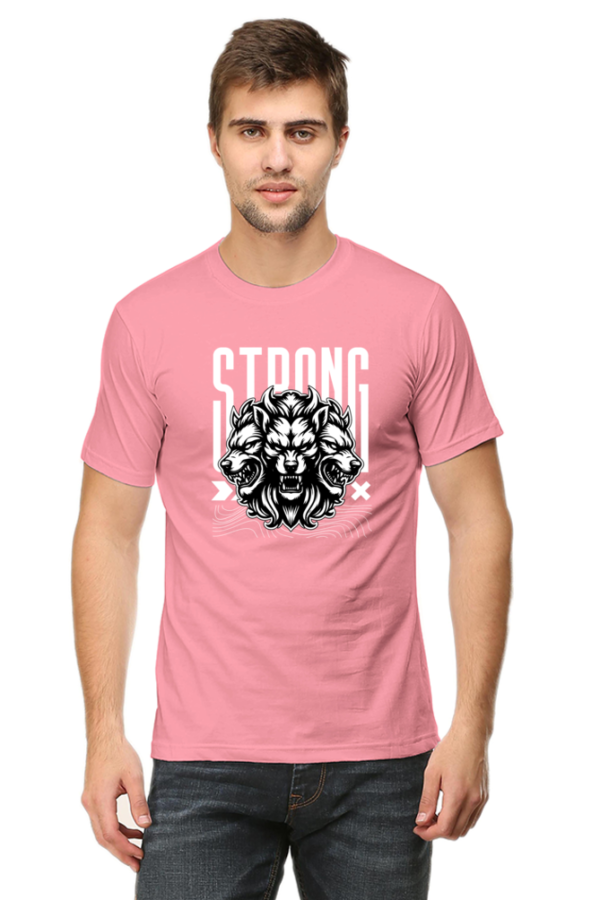 Strong Dark Cerberus Dog Male Round Neck Half Sleeve Classic T-Shirt - Image 2