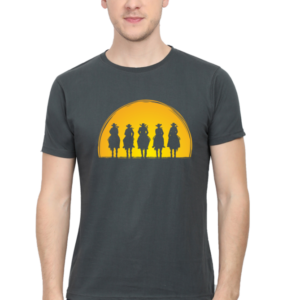 Cowboy Gangs Male Round Neck Half Sleeve Classic T-Shirt