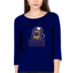 Dope Female Round Neck Full Sleeve Classic T-Shirt