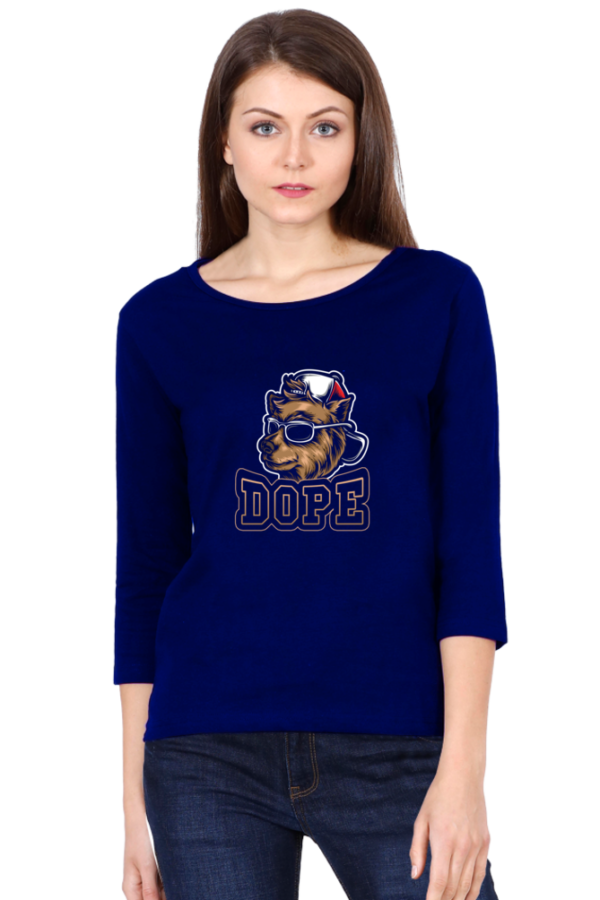 Dope Female Round Neck Full Sleeve Classic T-Shirt