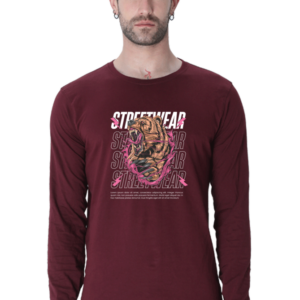 Street Wear Male Round Neck Full Sleeve Classic T-Shirt