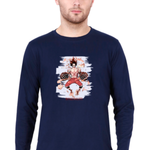 Monkey D Luffy Male Round Neck Full Sleeve Classic T-Shirt