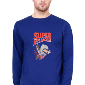 Super Assassin Bros Male Round Neck Full Sleeve Classic T-Shirt