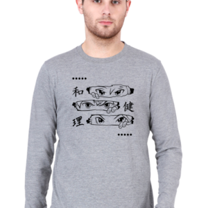 Three Eyes Male Round Neck Full Sleeve Classic T-Shirt