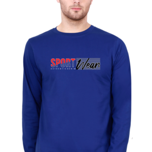Sport Wear Male Round Neck Full Sleeve Classic T-Shirt