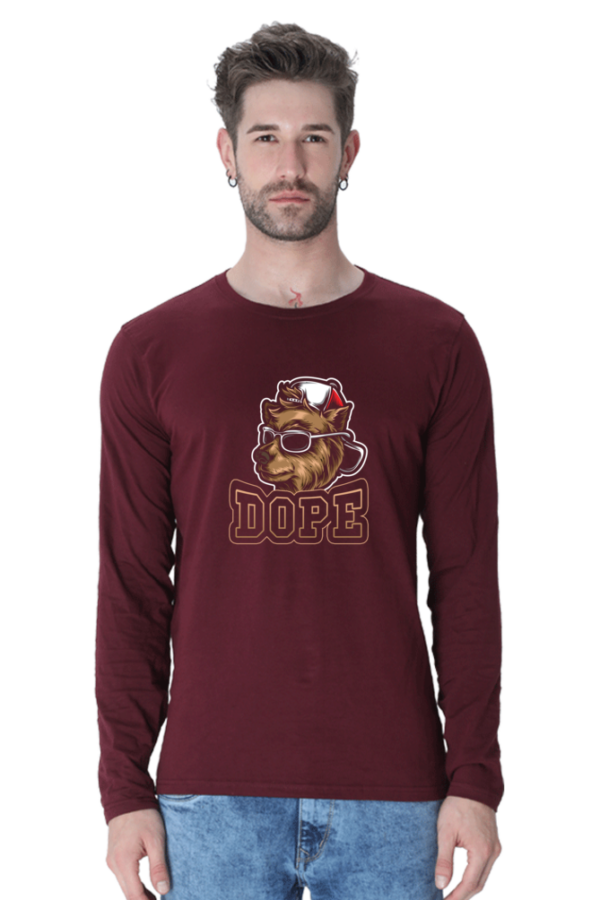 Dope Male Round Neck Full Sleeve Classic T-Shirt