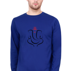 Lord Ganesha V2 Male Round Neck Full Sleeve Classic T-Shirt
