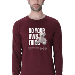 Do Your Own Thing Male Round Neck Full Sleeve Classic T-Shirt