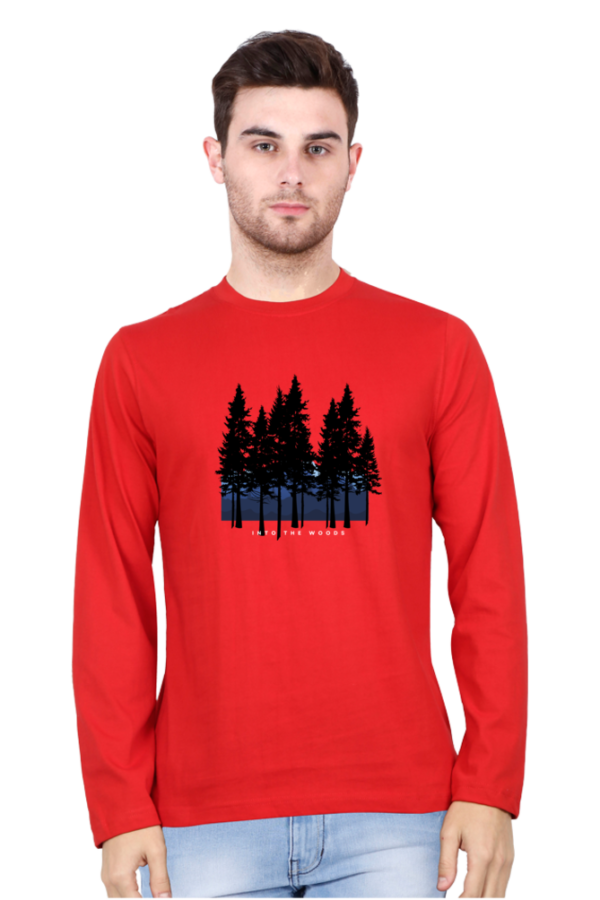 Into The Woods Male Round Neck Full Sleeve Classic T-Shirt