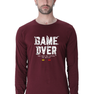 Game Over Male Round Neck Full Sleeve Classic T-Shirt