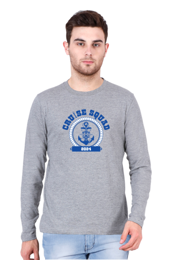 Cruise Squad Male Round Neck Full Sleeve Classic T-Shirt