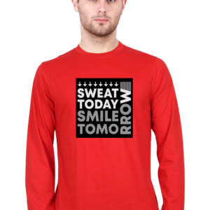 Sweet Today Smile Tomorrow Male Round Neck Full Sleeve Classic T-Shirt