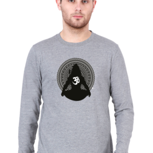 Dark Lord Shiva Male Round Neck Full Sleeve Classic T-Shirt