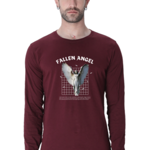 Fallen Angel Male Round Neck Full Sleeve Classic T-Shirt