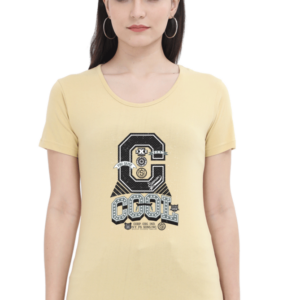 Team Cool Female Round Neck Half Sleeve Classic T-Shirt