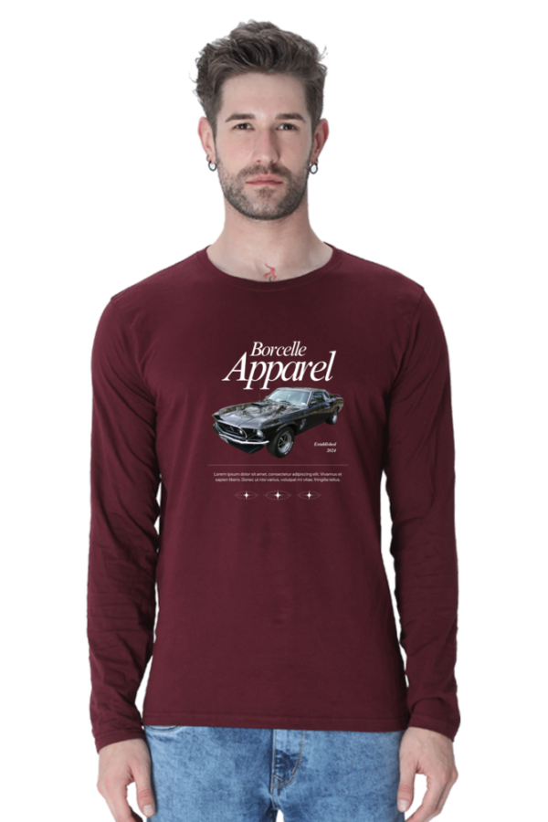 Barcelle Apparel Male Round Neck Full Sleeve Classic T-Shirt